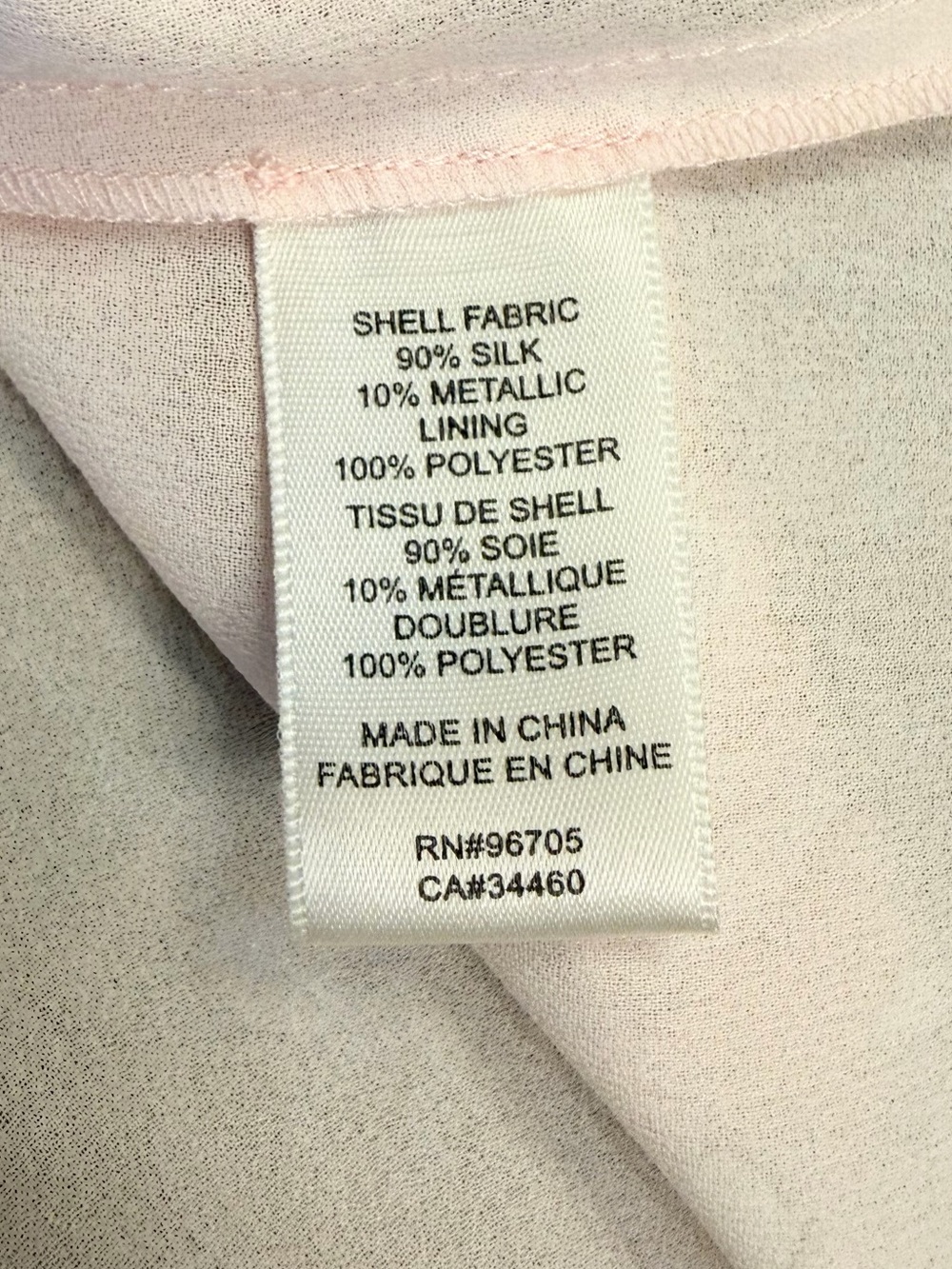Rebecca Taylor Floral Metallic Ruffle Sleeve Blouse Pink 8 90% Silk - Picture 6 of 9